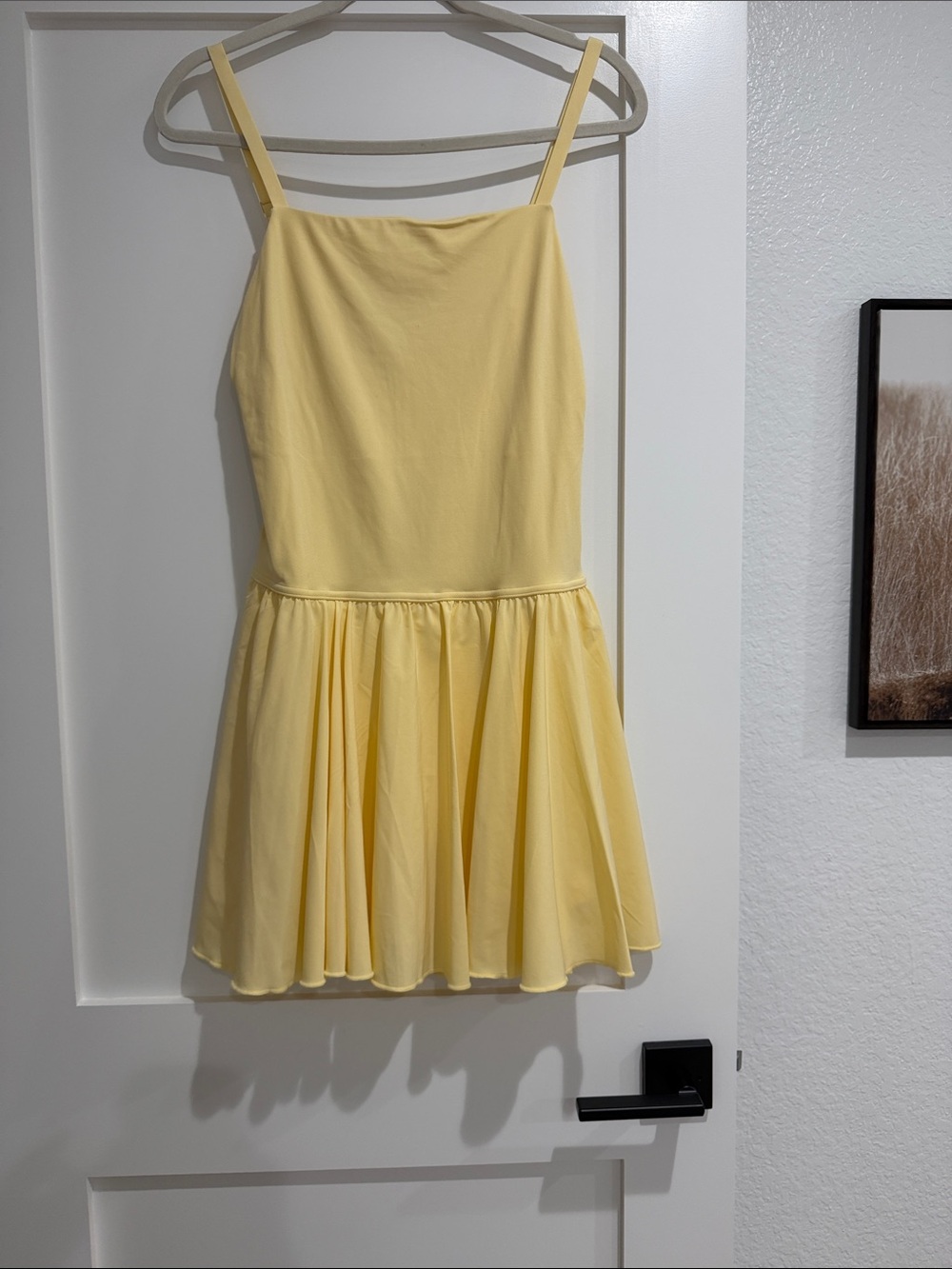 Sunny Yellow Backless Spaghetti-Strap Dress